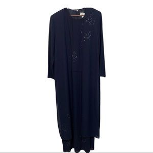 MichaelAngelo Women’s two piece formal Dress navy blue size 16